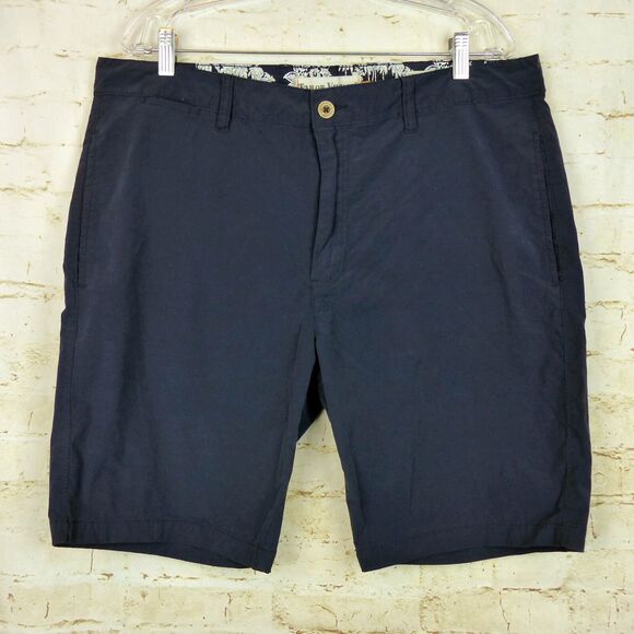 Tailor Vintage Shorts Mens 38 Blue Greenwich 9 Inseam Slim Stretch Chino Preppy - Picture 1 of 12